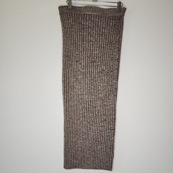 Jonathan Simkhai Ashton Rib Knit Button Detail Midi Skirt L - Picture 3 of 5